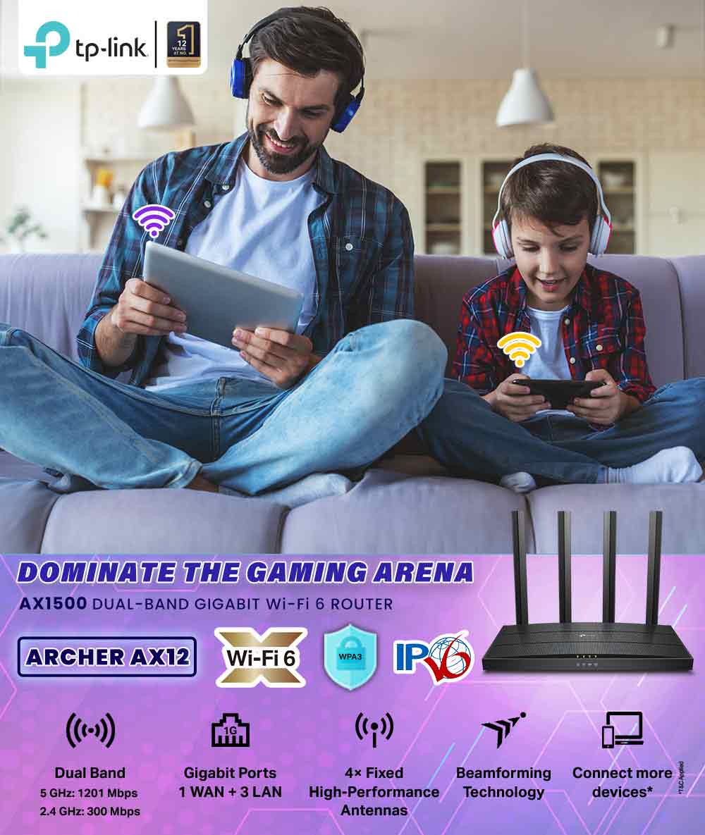 TP-Link Archer AX12 AX1500 Dual Band Gigabit Wi-Fi 6 Router | Up to 1500 Mbps Speed TP-Link Archer AX12 AX1500 Dual Band Gigabit Wi-Fi 6 Router | Up to 1500 Mbps Speed